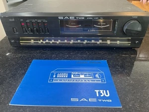 Vintage SAE Two T3U Stero Tuner mit original manuellem Licht an nicht getestet - Bild 1 von 10