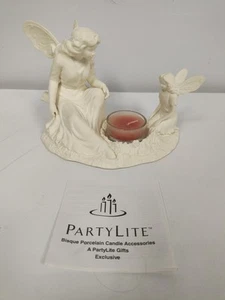 Partylite Ariana Votive Holder Angel Fairy P7627 Porcelain Pre-Owned W/Box - Picture 1 of 11