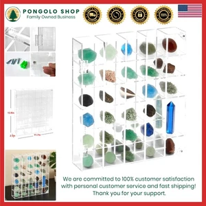 Vetrina Roccia Acrilica Trasparente, 5 Strati 30 Griglie Roccia Collezione Case con A... - Foto 1 di 9