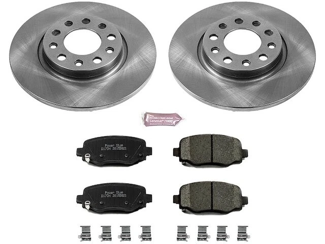 Kit de pastillas de freno trasero y rotor para Chrysler 200 2016 CS762PY 2015-2017 Foto 1 de 1
