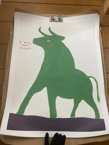 DAVID SHRIGLEY I will not fight KUNST POSTER - Bild 1 von 3