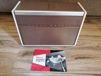 Vintage Ansco Regent slide projector from the 1960s, with instruction manual.  - Image 1 of 4