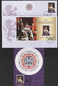 2023 Australia KING CHARLES CORONATION Set of FDC's and Maxi Card - Picture 1 of 5