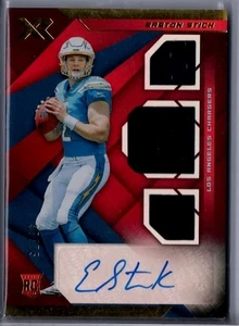 2019 Panini Football Xr 227 Triple Relic Autgraph Easton Stick RC 37/75 Red - Picture 1 of 1