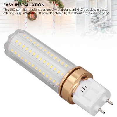 2 Pcs 20W G12 LED Corn Light Bulb 2000LM 360 Degree Lighting Angle SMD Chip LED - Image 1 of 4
