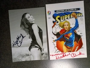 HEATHER CLARK 2 handsignierte Autogramm 4x6 FOTOS - SEXY UFC FIGHTER - Bild 1 von 5