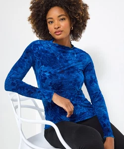 Joe Browns Women's Winter Flocked Floral Slim Fit Top - Picture 1 of 37