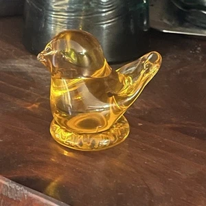 Vintage TITAN ART GLAS Golden Canary signiert 1993 W. WARD leuchtet unter UV 2”x1,5 - Bild 1 von 11