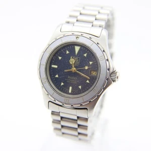 Tag Heuer 2000 Professional 972.613 Silver Gray Date SS Men's Quartz Used Watch - Picture 1 of 12