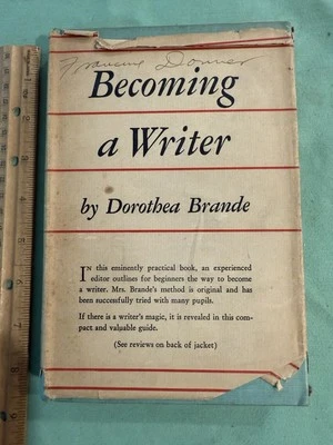 Becoming A Writer by Dorothea Brande, 1936 Hardcover With Dust Jacket - Image 1 of 4