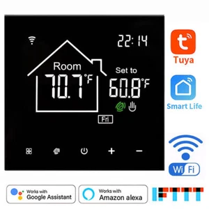 WiFi LCD Digital Smart Thermostat Remote Controller For Google Alexa Smart Home - Picture 1 of 20