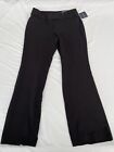 Rafaella Women's Curvy Fit Gabardine Bootcut Stretch Dress Pants Black Size 10