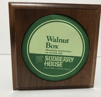 4/" Small round box for needlework insert Matte Black Sudberry