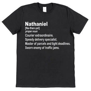 Personalised Courier Definition T-Shirt Custom Gift for Mail Delivery Cyclist - Picture 1 of 5