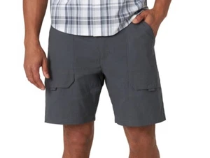 Wrangler Men's Gray 8" Hits Above Knee Outdoor Synthetic Hiker Cargo Shorts: 46 - Picture 1 of 13