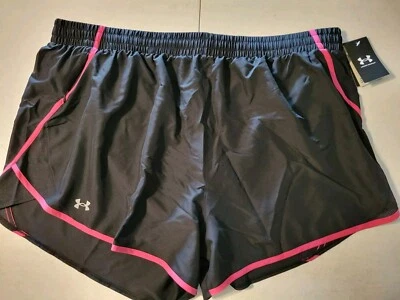 WOMEN'S UNDER ARMOUR SIZE 3X FLY BY SHORTS 3"INSEAM WITH HIDDEN POCKET ON RIGHT - Image 1 of 4