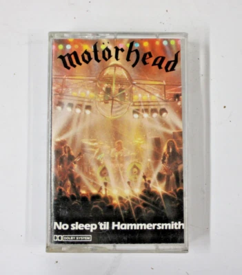 Motorhead No Sleep Til Hammersmith Cassette Tape 1988 Heavy Metal 80s Rock USA - Imagem 1 de 4