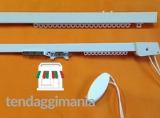 BASTONE PER TENDA BINARIO SCORRITENDA IN ALLUMINIO BIANCO TIRO CORDA LINEARE