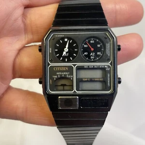 Rare - Citizen Ana-Digi Temp - TIC TAC Edition - Gun Metal Finish - 8989-S033462 - Picture 1 of 7