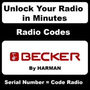 UNLOCK RADIO CODES BECKER HARMAN 35 FOR CAR RADIOS MERCEDES BENZ PORSCHE FERRARI - Picture 1 of 12