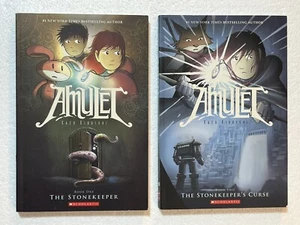Amulet Books One and Two by Kazu Kibuishi (2008/2009 Scholastic TPBs) - Picture 1 of 6