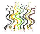Rhode Island Novelty Colorful Rain Forest Rubber Snakes 12pc Set Bulk Novelties