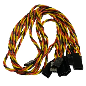 (5) Cable Servo Extensiones 45CM Twisted 22awg JR / Hitec - 18" 1.5' - Imagen 1 de 1