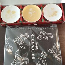 COACH Dinosaur Collection Notebook & Mini Plate Set Novelty Gift