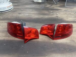 2006 2007 2008 Audi A4 Complete rear tail light set Oem USED AND TESTED, Working