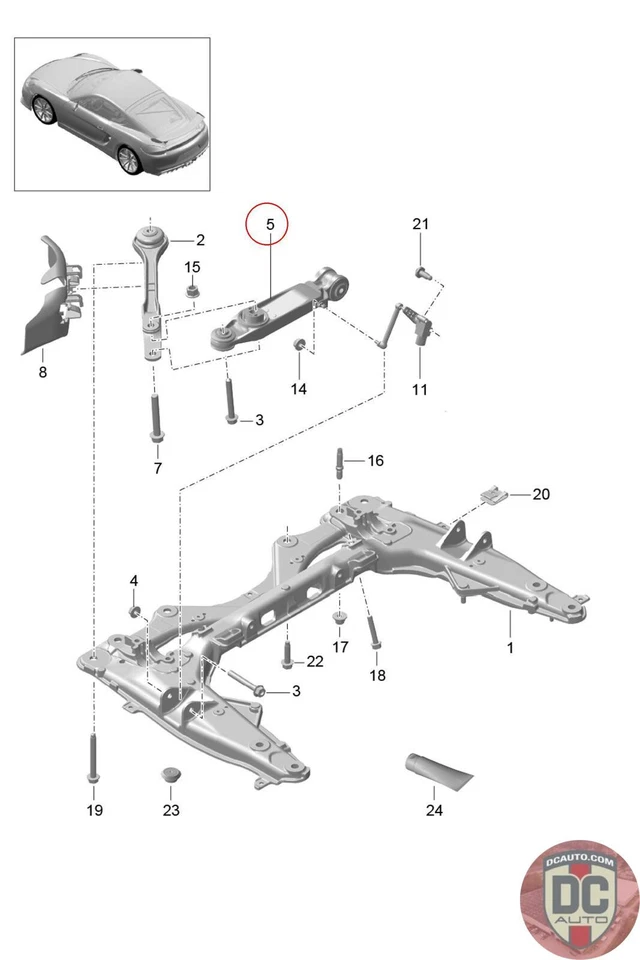 Porsche Cayman GT4 2016 Wishbone delantero izquierdo/conductor 99134104184 Foto 1 de 1