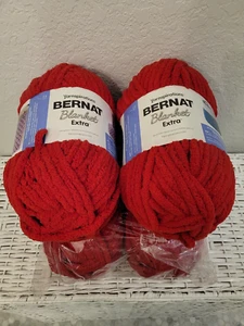 BERNET BLANKET EXTRA CRIMSON LOT OF 4 97 YARDS EACH NEW - Picture 1 of 5