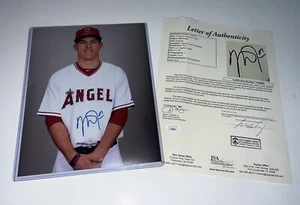 Mike Trout autographed Los Angeles Angels MLB signed 8x10 photo - JSA LOA , HOF - Picture 1 of 9