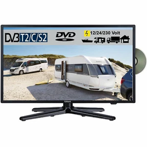 Gelhard GTV-2282 LED 22 Zoll Wide Screen TV DVD DVB/S/S2/T2/C 12/24/230 Volt