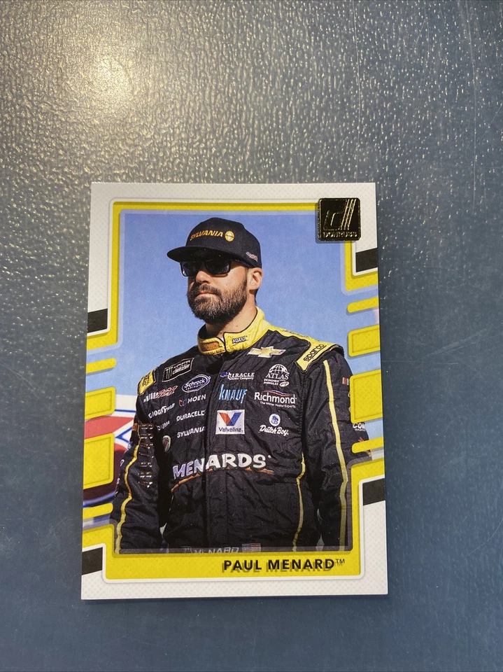 2018 Donruss Nascar Racing GOLD Parallel Card PAUL MENARD 489/499 - Image 1 of 1