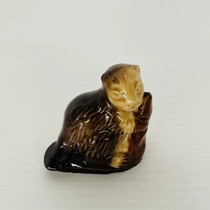 WADE Whimseys Beaver Figurine Ornament - Picture 1 of 7