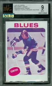 1975-76 TOPPS LOA # 40 GARY UNGER PROOF BGS 9 MAC SOLO FINEST GRADE $200 CARD * - Picture 1 of 8