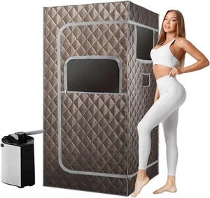 Sauna Steam Tent Foldable Steamer Heating Spa Box Sauna Tent Sauna Box with 3L S - Picture 1 of 8