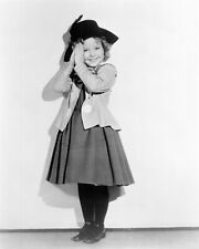 Shirley Temple cute full length pose hands together 8x10 real photo