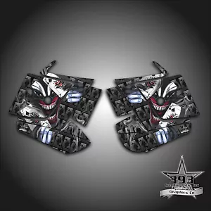 2010 - 2015 POLARIS PRO RMK - RUSH Decal Side Panel Graphics Evil Joker Black - Picture 1 of 1