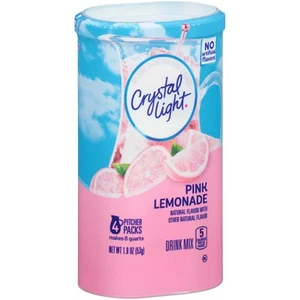 Pink Lemonade Drink Mix (8-Quart), 1.9-Ounce Canisters (Pack of 4) - Picture 1 of 1