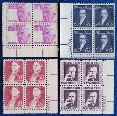*US Mint Plate Blocks by WB Lot of 4 Plate Blocks MNH Scott 1291 1292 1293 1294 - Image 1 of 3