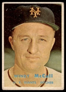 1957 Topps Windy McCall New York Giants #291 - Foto 1 di 2