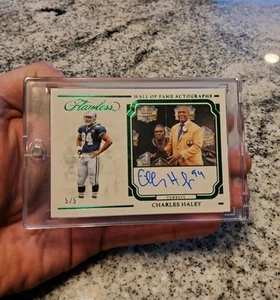 Charles Haley - 2023 impecable - Salón de la Fama automático 5/5 (esmeralda), vaqueros - Imagen 1 de 6