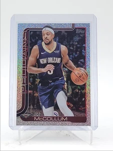CJ MCCOLLUM 2025-26 TOPPS FLAGSHIP BASKETBALL SANDGLITTER PELICANS Q4427 - Picture 1 of 2