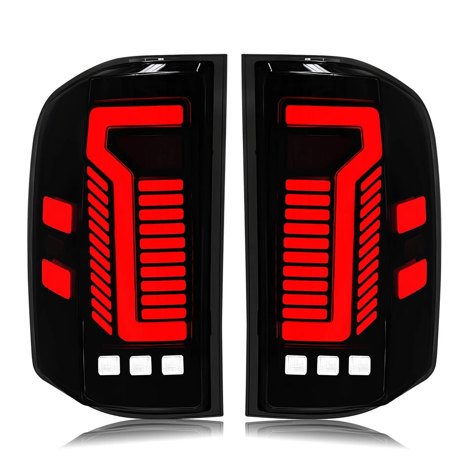 Smoke Black LED Tail Lights Lamps For 2007-2014 Chevy Silverado 1500 2500 3500HD Foto 1 de 4