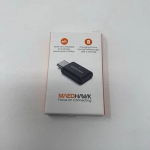 Maedhawk Bypass Motocykl Carplay Zestaw słuchawkowy Bluetooth Adapter z Passhrough US - Zdjęcie 1 z 1