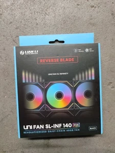 Lian Li Uni Fan SL-INF 140 RGB Reverse Blade Fan (Black) - Bild 1 von 2