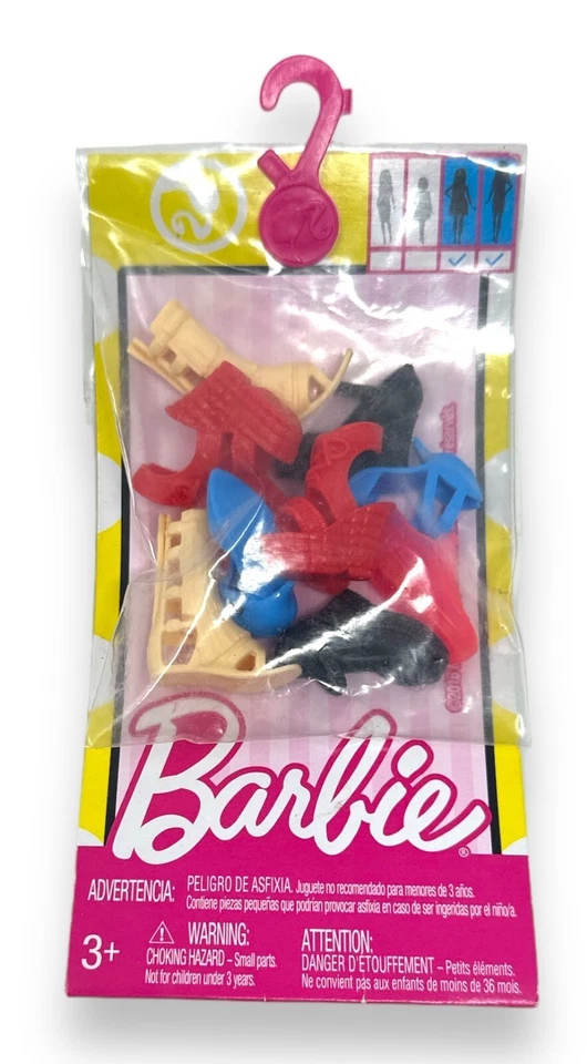 2016 Mattel Barbie Moda Paquete de Zapatos Tenis, Tacones, Sandalias, Botas FCR 91 y 93 Foto 1 de 1