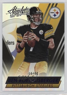 2014 Panini Absolute Spectrum Purple Anniversary /20 Ben Roethlisberger #37 - Image 1 of 2