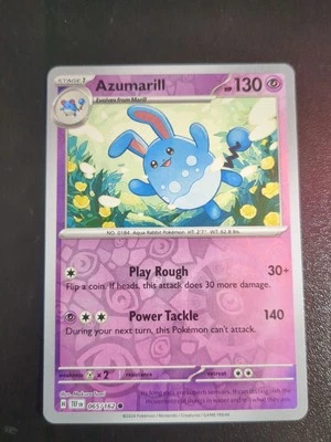 Azumarill 065/162 Sv05: Temporal Forces Reverse Holo - Image 1 of 2